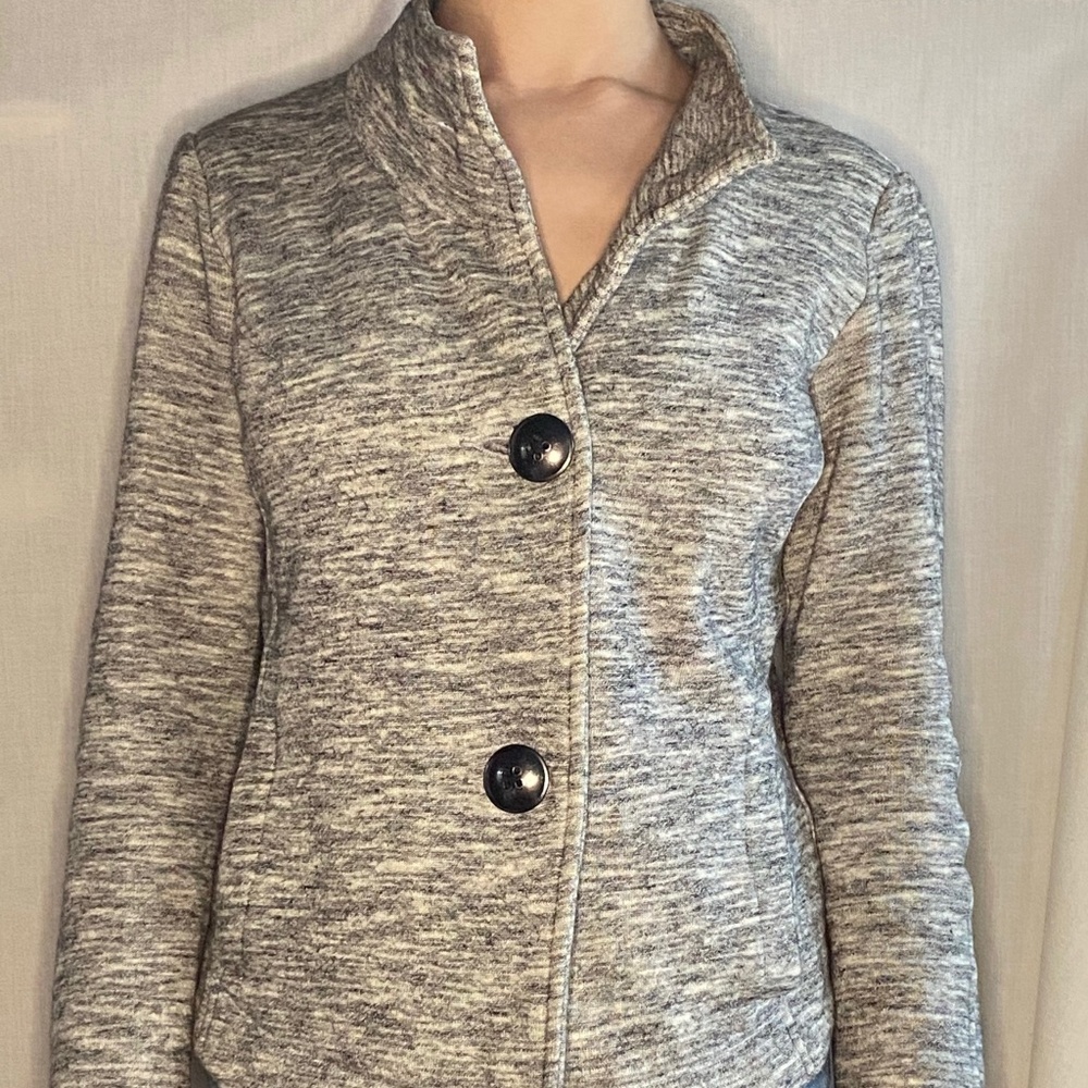 Cabi Heather Gray 3-Button Jacket - image 3